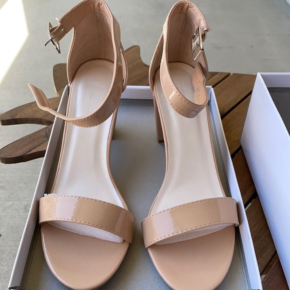 David’s Bridal Nude Block Heel